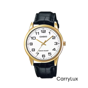Casio Enticer Leather White Dial Men's Watch | MTP-V001GL-7B