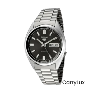 Seiko 5 Automatic Black Dial Day Date Men's Watch- SNXS79K1