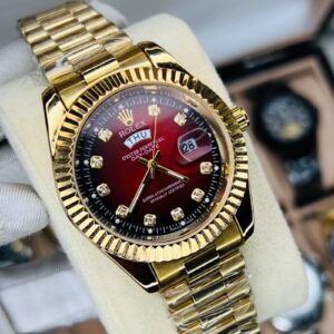Premium Quality Watches Carry F Golden Red Dial