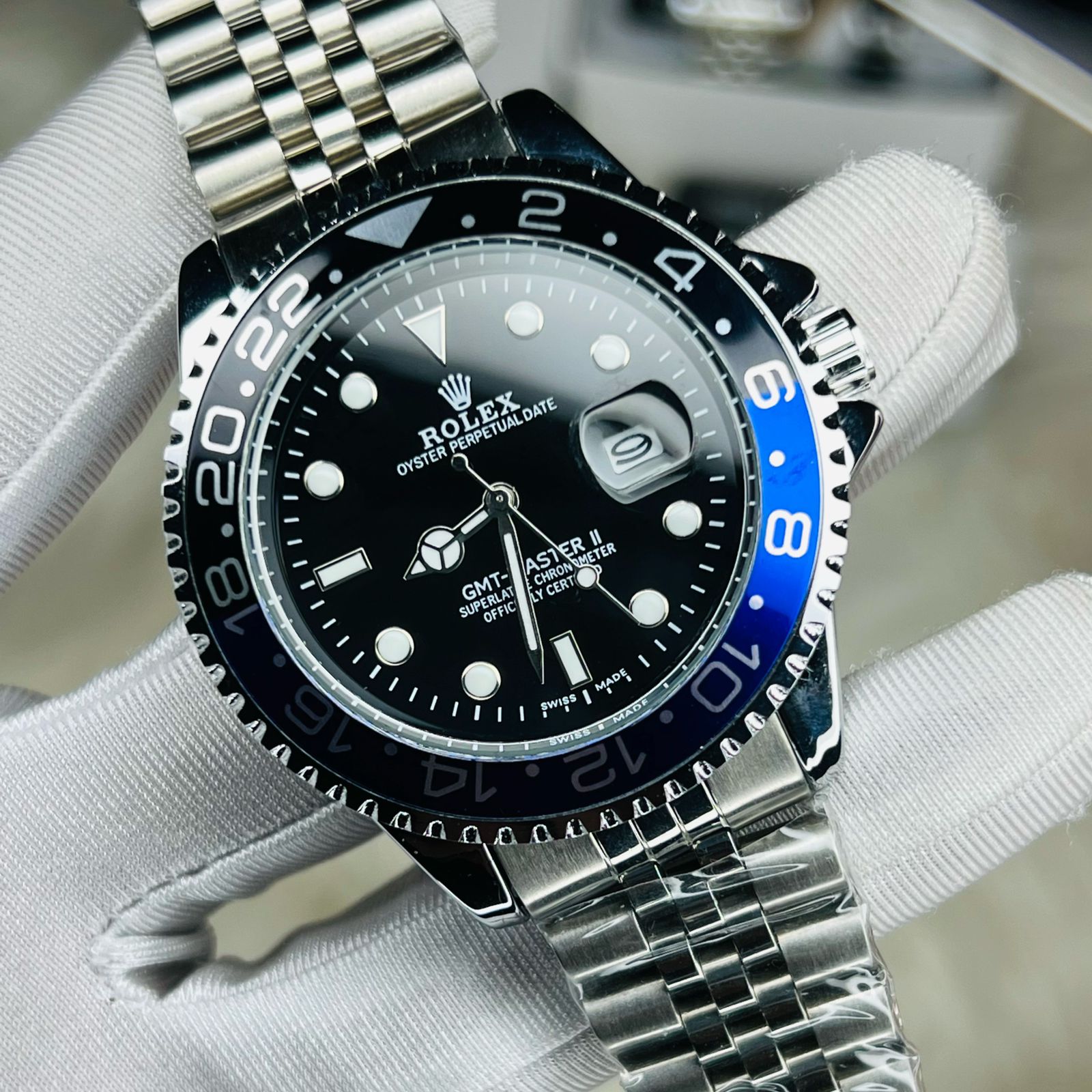 Premium Quality Party Diver Style Watches Silver Blue
