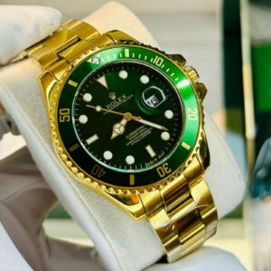 Premium Quality Diver Style F Golden Green Watches